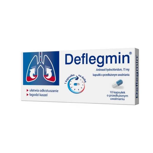 Deflegmin Retard 75mg x 10kaps.