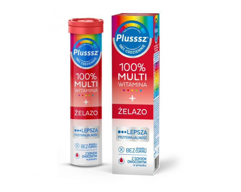 Plusssz 100% Multiwitamina + Żelazo x 20