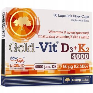 OLIMP Gold Vit D3 + K2 4000j.m x 30kaps.