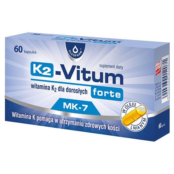 K2-Vitum forte  75mcg x 60kaps.