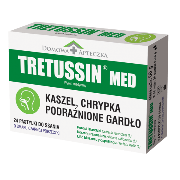 Tretussin Med x 24 pastyl. do ssania