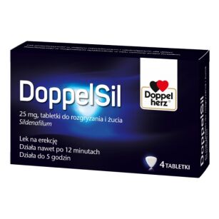 DoppelSil 25mg x 4tabl. Data 29/02/2024!! (sildenafil)