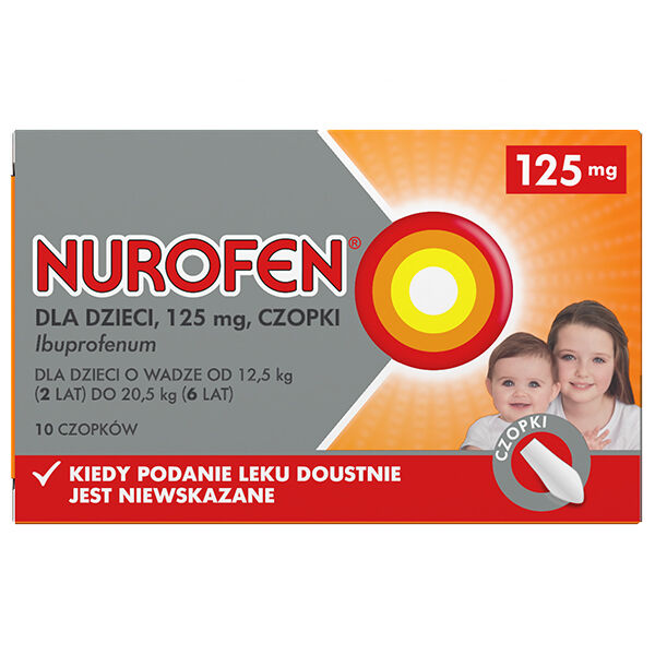 Nurofen czopki 125mg x 10czop.