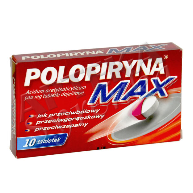 Polopiryna MAX dojelitowa 500mg x 10 tabletek