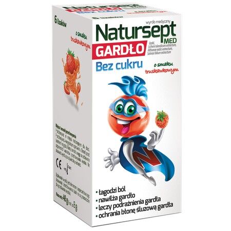 Natursept MED Gardło lizaki b/cukru x 6szt