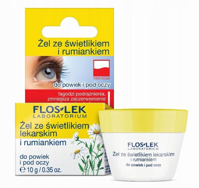 FLOS-LEK żel pod oczy świetlik + rumianek 10g