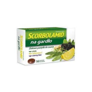 Scorbolamid na gardło x 16tabl.