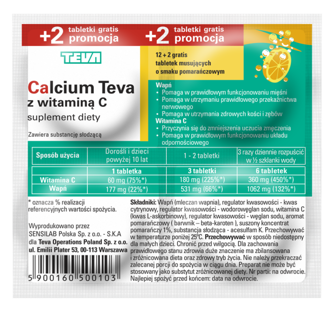 Calcium C x 14tabl.mus. TEVA