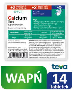 Calcium Teva  x 14 tabl.mus.