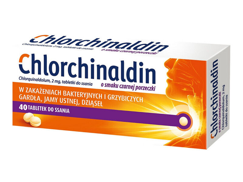 Chlorchinaldin x 40tabl. Cz Porzeczka