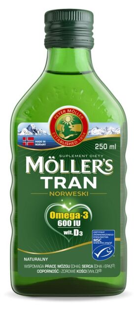 Tran plyn naturalny 250ml MOLLERS