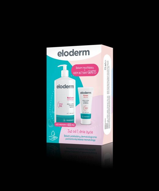 ELODERM Balsam naw.+ Krem akt. 400ml+75ml