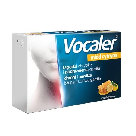 Vocaler miód cytryna x 24past