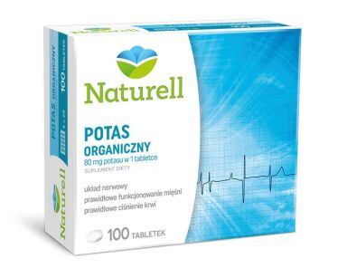 NATURELL Potas organiczny x 100tabl.