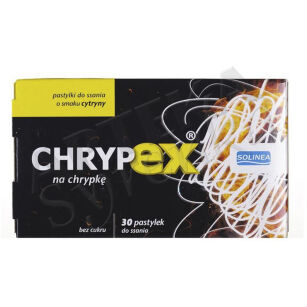 Chrypex x 30 pastylek do ssania smak cytrynowy
