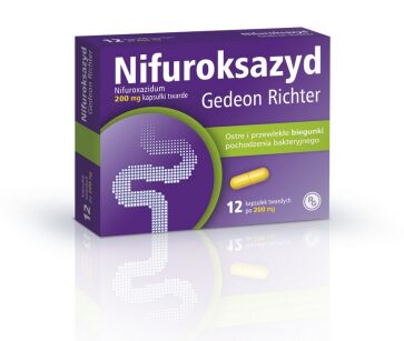 Nifuroksazyd 200mg x 12kaps. RICHTER GEDEO