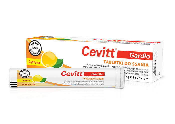 Cevitt Gardło cytryna tabl.dossania 20tabl