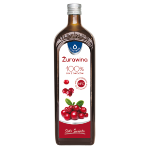 Żurawina sok 100% 490ml 