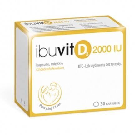 Ibuvit D3 2000j.m. x 30kaps.