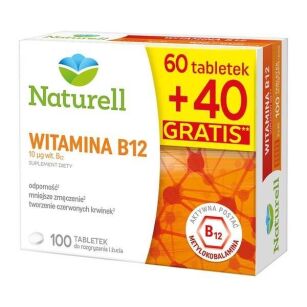 NATURELL Witamina B12 x 100tabl.dożucia 