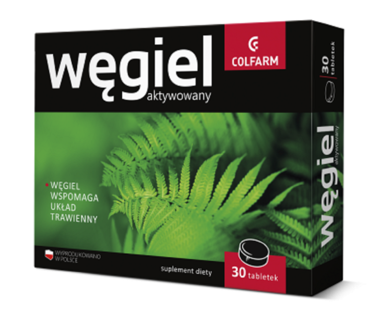 Węgiel aktywowany x 30tabl. COLFARM