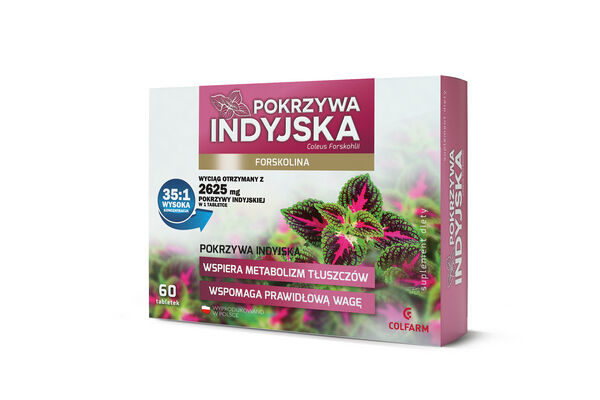 Pokrzywa Indyjska x 60 tabletki COLFARM