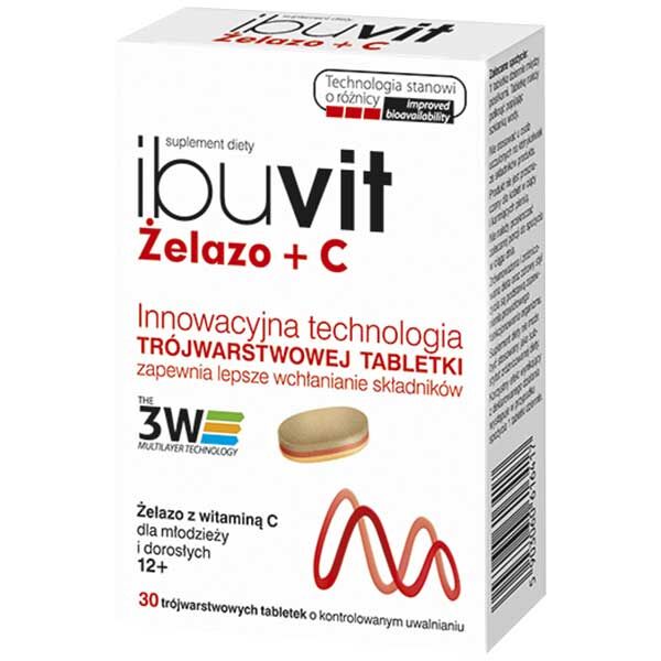 Ibuvit Żelazo+C x 30tabl.