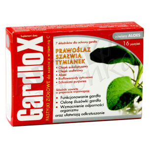 Gardlox Aloes + Witamina C x 16 pastylek