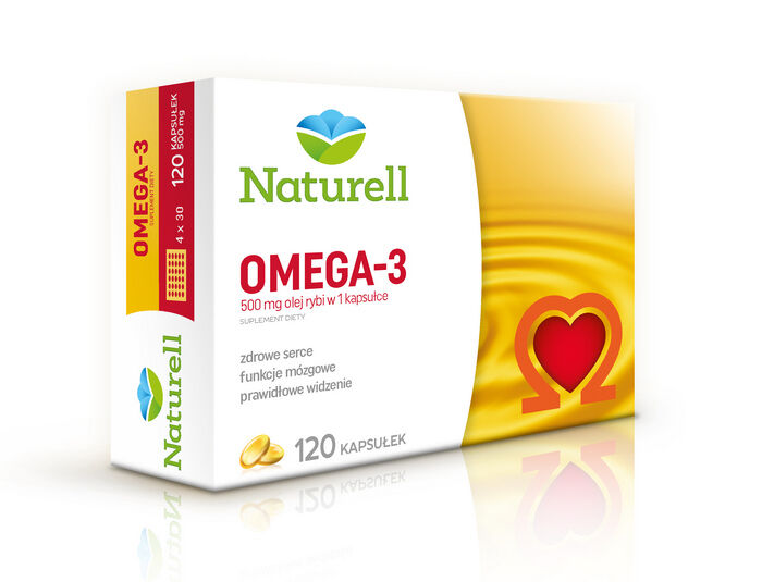 NATURELL Omega-3 500mg x 120kaps.