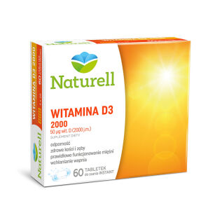 NATURELL Witamina D3 2000 x 60tabl.