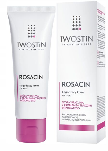 IWOSTIN ROSACIN Krem na noc zmniejszający rumień 40ml