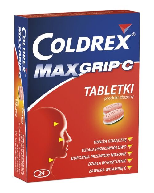 Coldrex MaxGrip C x 24 tabletki 