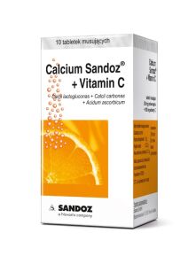 Calcium Sandoz +Vit.C pom. 