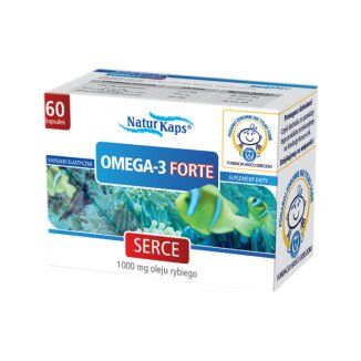 Omega 3 1000mg Forte x 60kaps.NaturKaps