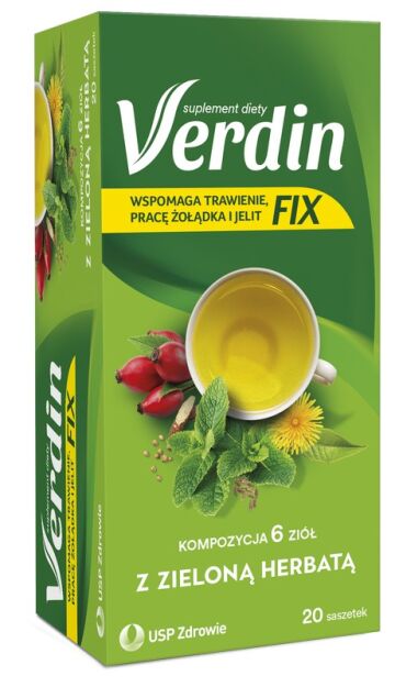 Verdin Fix z zieloną herbatą x 20sasz