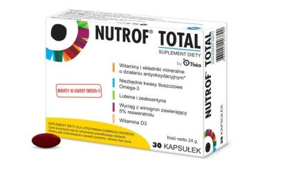 Nutrof Total z Wit.D3 x 30kaps