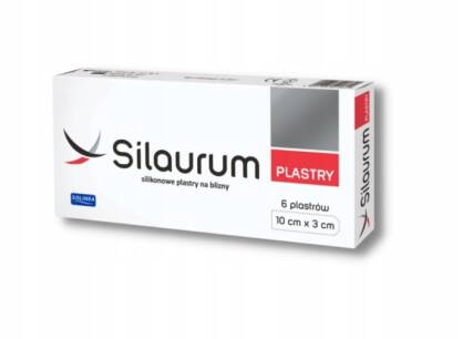 Silaurum silikonowe plastry 10cmx3cm 6szt