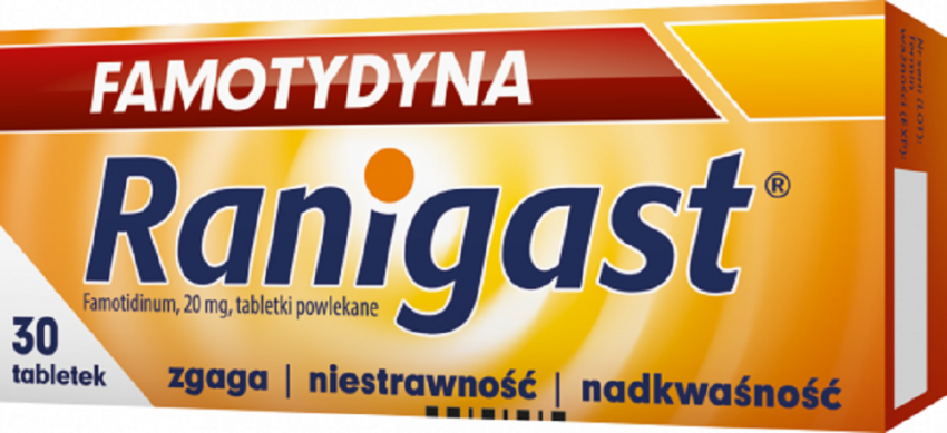 Famotydyna Ranigast 20mg x 30tabl