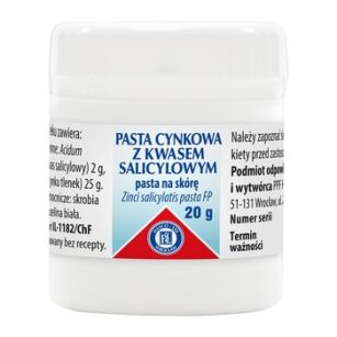 Pasta Lassara Zn+kw.salicylowy 20 g masc