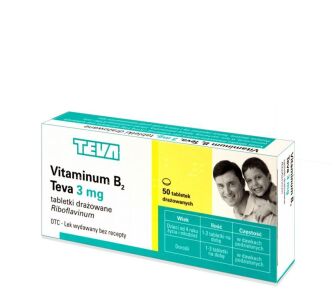 Vit. B 2 3mg x 50draz. TEVA