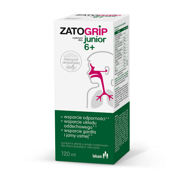 Zatogrip Junior 6+ syrop 120 ml