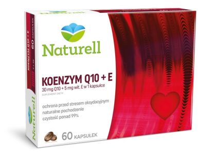 NATURELL Koenzym Q-10+E 30mg x  60kaps.