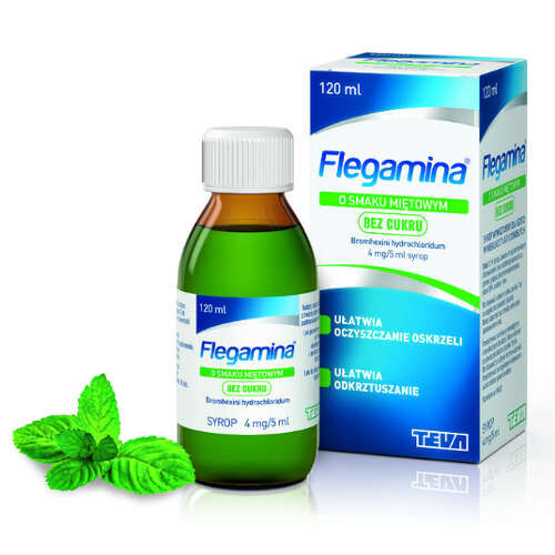 Flegamina Mięta b/cukru 120ml