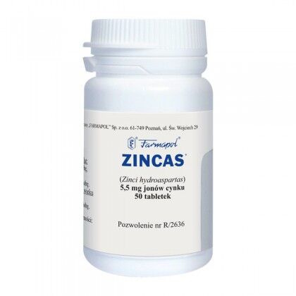 Zincas 5,5mg x 50tabl.