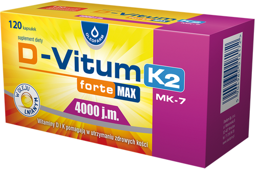 D-Vitum Forte Max 4000j.m.+ K2 x 120kaps.