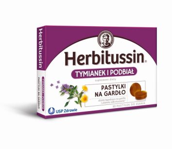 Herbitussin Tymianek i Podbiał Pastylki na