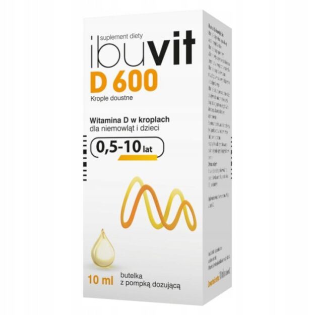 Ibuvit D 600j.m. krop.doustne 10ml