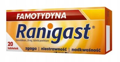 Famotydyna Ranigast 20mg x 20tabl.