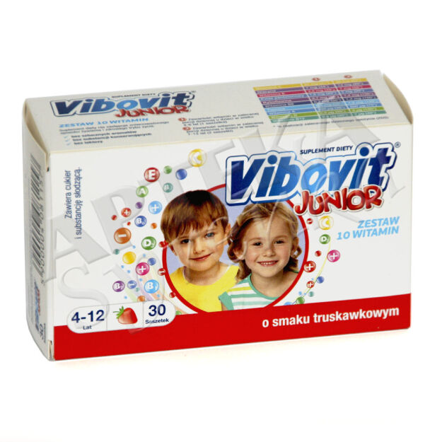 Vibovit Junior truskawka x 30sasz.