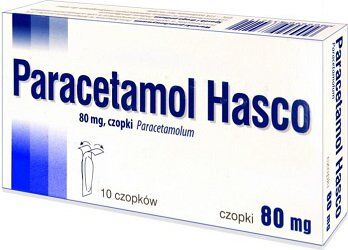 Paracetamol czopki  80mg x 10czop. HASCO